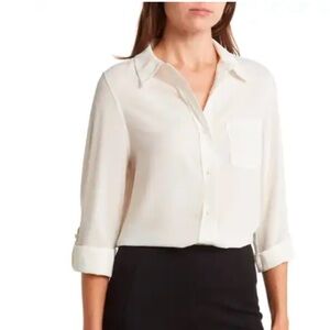 Nanette Lepore Ivory Button Down Shirt
